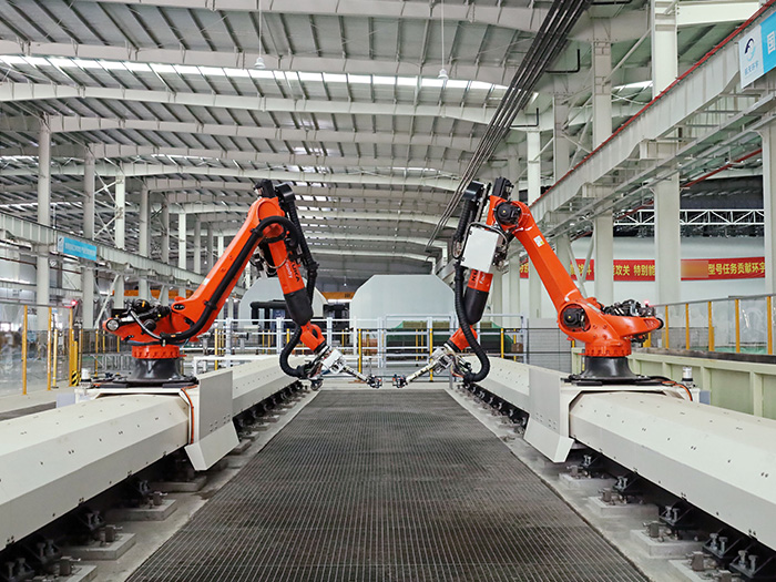 超声C扫无损检测系统： 可检最大工件32m*8m*2.5m（可掉头及翻转）